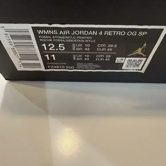 A Ma Maniére x Jordan Air Jordan 4“While You Were Sleeping"  Men's 11 FZ4810-200 - Picture 12 of 12